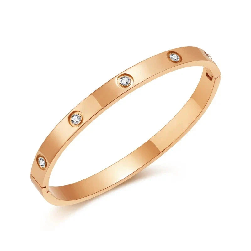 Bracelete Zircônia Banhado em Ouro 18K Carol